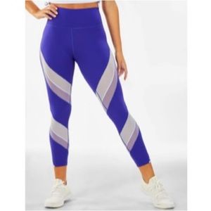 Fabletics Blue Legging with Mesh Detail